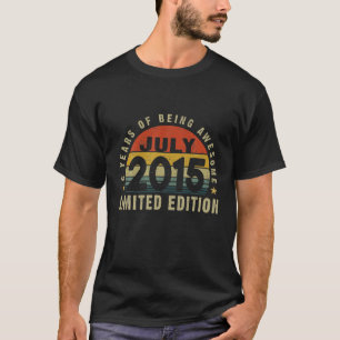 6 Jahre alt Vintag 2015 limitierte Auflage Retro 6 T-Shirt