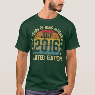 6 Jahre Alte Geschenke Juli 2016 Limited Edition 6 T-Shirt