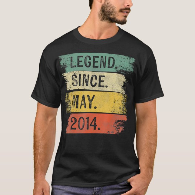 6 Jahre alte Geschenke Legend seit Mai 2014 6. Jun T-Shirt (Vorderseite)