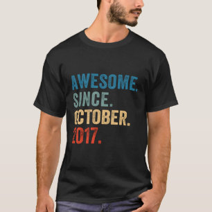 6 Jahre Alte Geschenke Phantastisch seit Oktober 2 T-Shirt