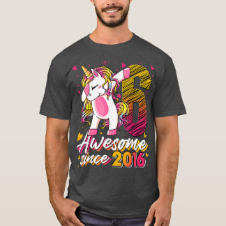 6 Jahre alte Geschenke Unicorn Dabbing 6. Geburtst T-Shirt