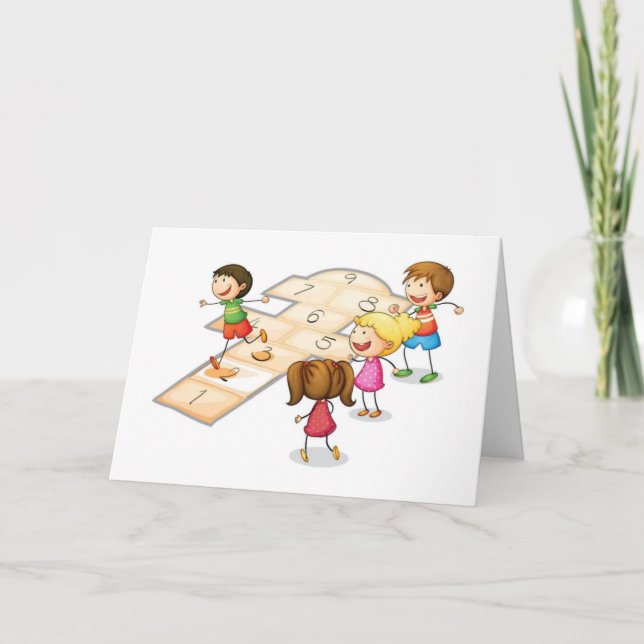 **6 JAHRE ALTE KINDERKINDERKINDERKARTE** KARTE (Vorderseite)