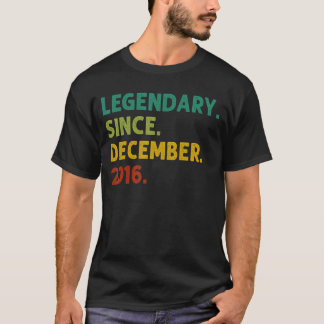 6 Jahre alte Legende Seit Dezember 2016 6. Geburts T-Shirt