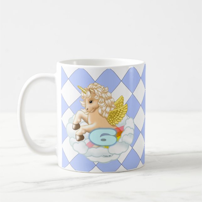 6 Jahre alte Tasse Unicorn (Links)