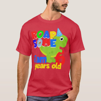 6 Jahre Dinosaurier Kinder Geburtstagsgeschenk T-Shirt