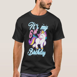 6 Jahre Einhorn-Outfit für den 6. Geburtstag T-Shirt