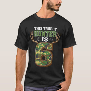 6 Jahre Jäger 6. Geburtstagsparty Hirschjäger T-Shirt