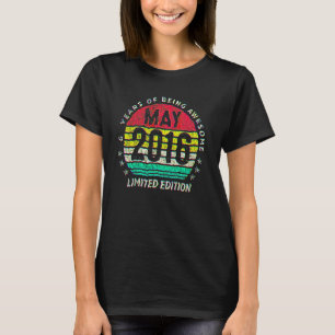 6 Jahre Vintag im Mai 2016 6. Geburtstag T-Shirt