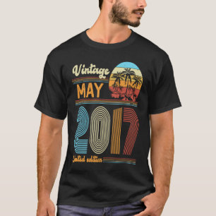 6 Jahre Vintager Geburtstag Mai 2017 Girls Boys T-Shirt