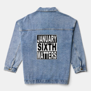 6. Januar Materie für die amerikanische Demokratie Jeansjacke