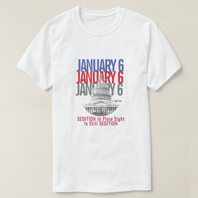 6. Januar (Sedition Edition) - Ein MisterP-T - Shi T-Shirt (Design vorne)