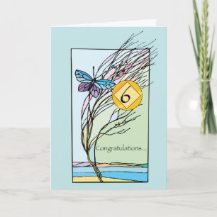 6. Jubiläum 12 Schritte Erholung Support, Ermutigu Karte