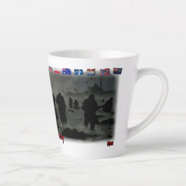 6. Juni 1944 Normandie-Landungen auf einem weißen  Milchtasse