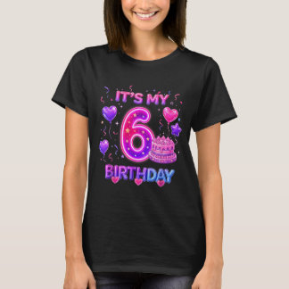 6. K-Pop-Geburtstagsgirl 6 Jahre alte koreanische T-Shirt
