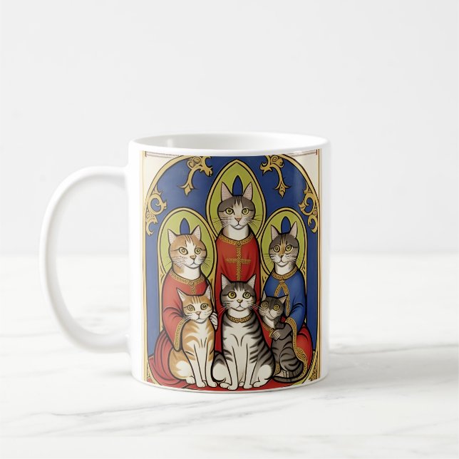 6 Katzen Tasse (Links)