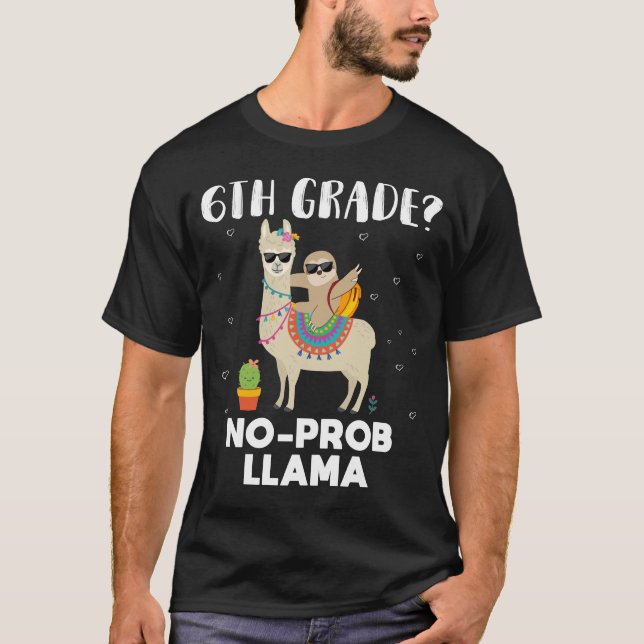 6. Klasse kein Prob Lama T-Shirt (Vorderseite)