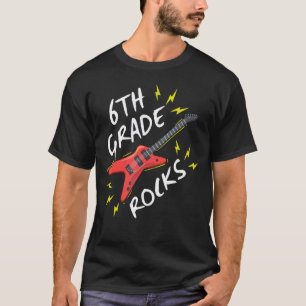 6. Klasse Rock-Gitarrenmusik zurück zur Schule T-Shirt