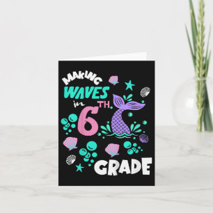 6. Klasse Schüler glücklich 1. Tag zurück zur Schu Karte