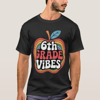 6. Klasse Vibes Sith Gradeeam Retro 1. Schultag T-Shirt