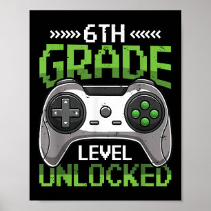 6. Klassenstufe freigeschaltet Back To School Vide Poster