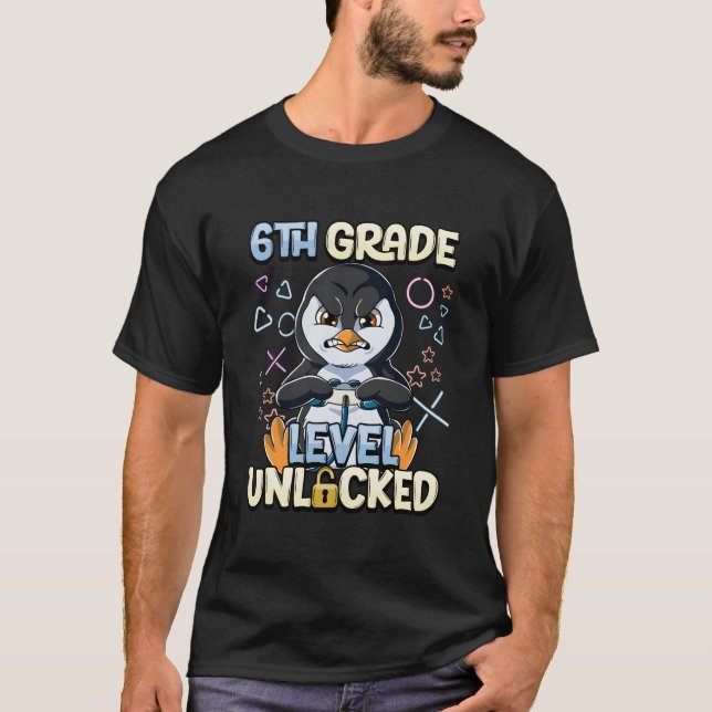 6. Klassenstufe freigeschaltet T-Shirt (Vorderseite)