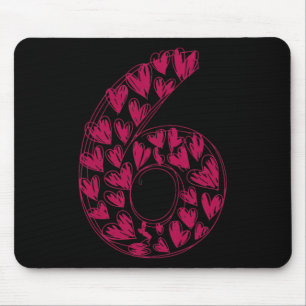 6 Lehrer trendy 6 7 viraler Sketch Herz 67 süße Ma Mousepad