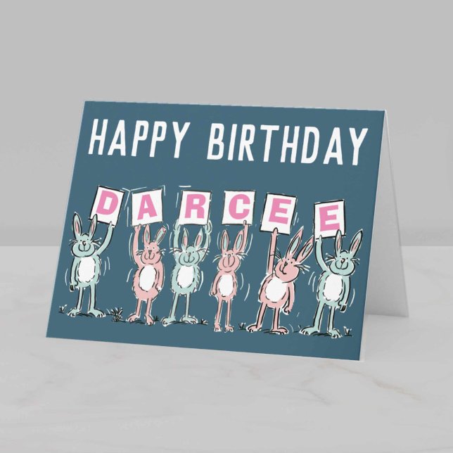 6 Letter Name Happy Birthday Card Karte (Von Creator hochgeladen)