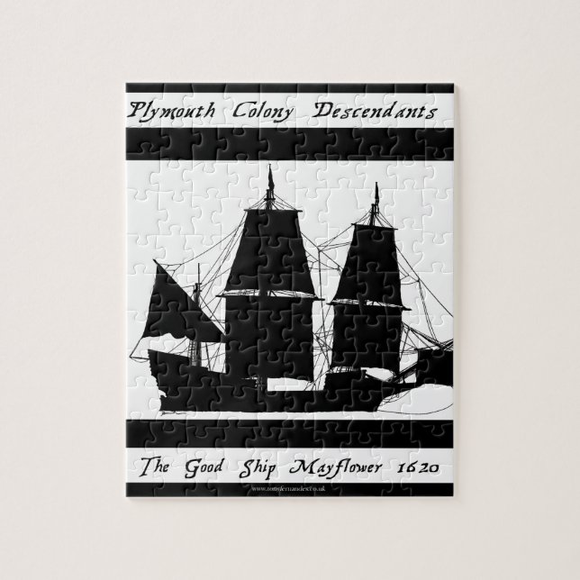 6 Mayflower-Nachkommen Puzzle (Vertikal)