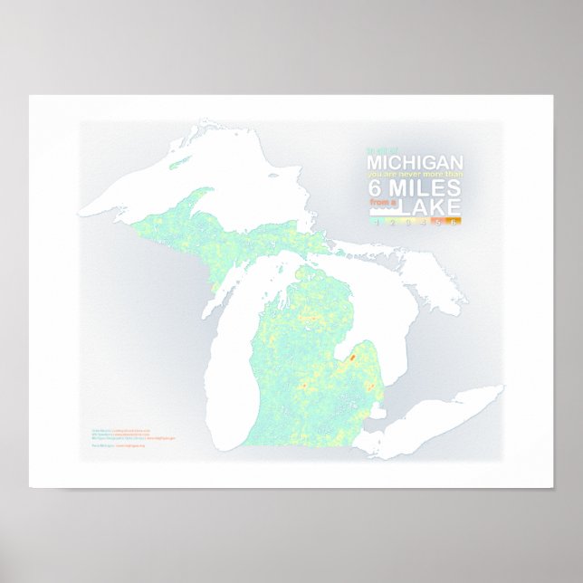 6 Meilen in Michigan Poster (Vorne)