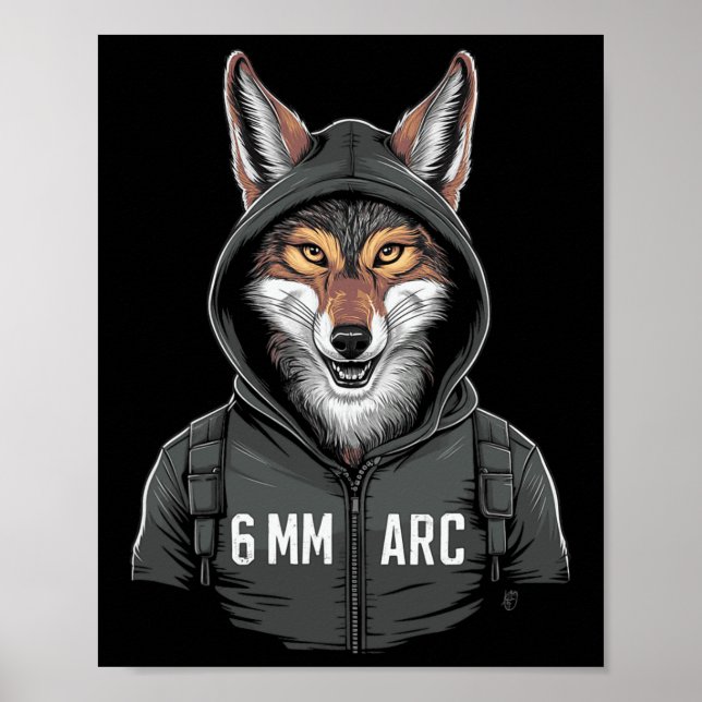 6 mm Arc Coyote Shooting Sports Junting Poster (Vorne)