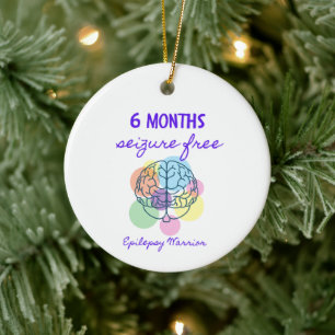 6 Monate Anfallsfrei Epilepsie Krieger Keramik Ornament
