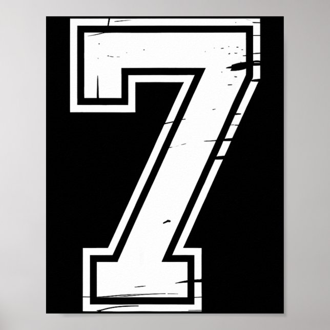 6 Number 67 Six Seven Meme  Poster (Vorne)