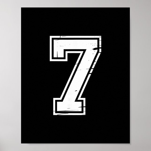6 Nummer 67 Sechs Sieben Meme  Poster (Vorne)