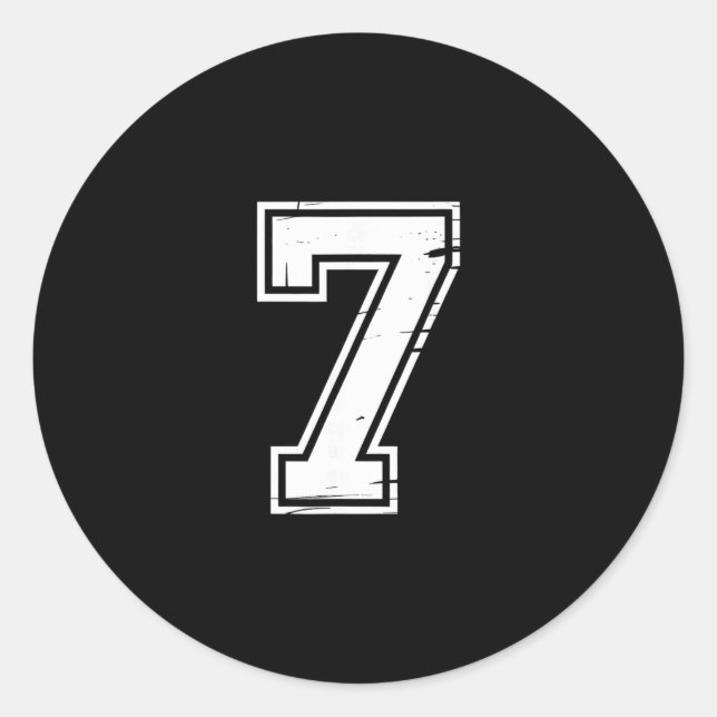 6 Nummer 67 Sechs Sieben Meme  Runder Aufkleber (Vorderseite)