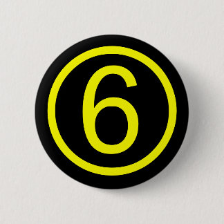 6 - Nummer sechs Button