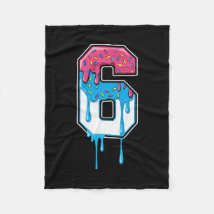 6 Nummer Sechs Team Sport Eis Drip 67 Sechs Sieben Fleecedecke