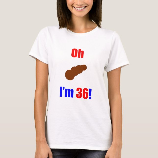 6 oh (Pic von Poo) bin ich 6! T-Shirt (Vorderseite)