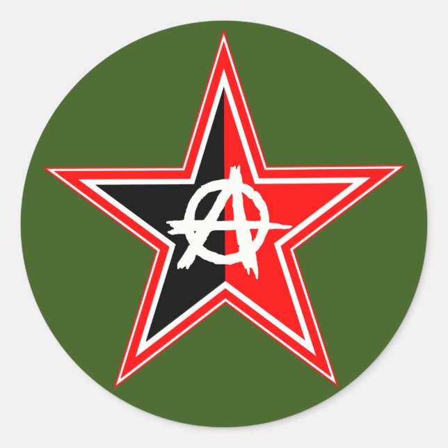 6 Pack Anarcho-Syndikalist Revolutionäre Stickers (Vorderseite)