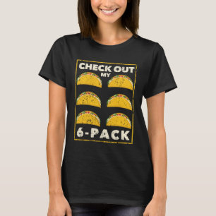 6 Pack Fitness Taco Mexikanische Gym-Tacos für das T-Shirt