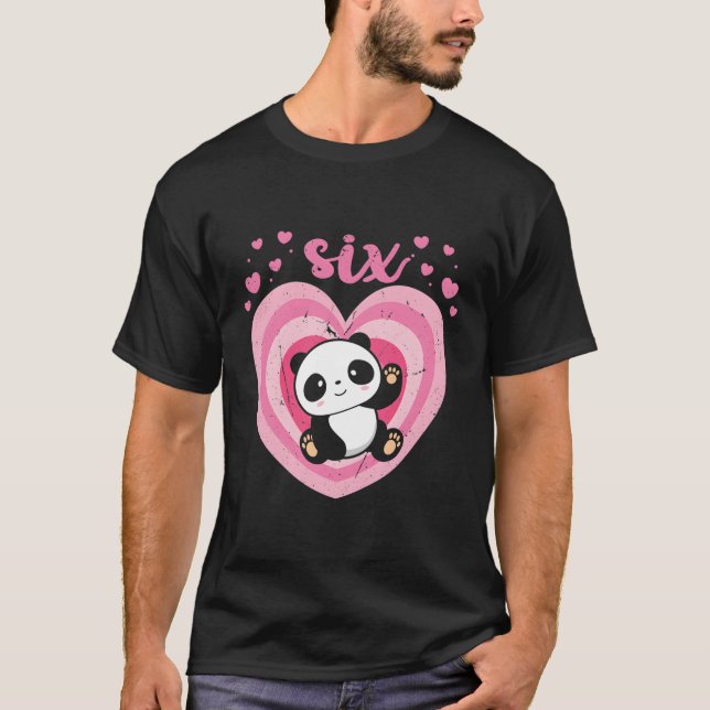 6 Panda 6. B-Tag T-Shirt (Vorderseite)