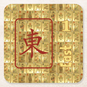 6 PapierUntersetzer - Ostwind Rechteckiger Pappuntersetzer