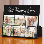 6 Photo Collage Best Mommy Ever Custom Modern Fotoplatte<br><div class="desc">Celebrate your love and memories with this modern Best Mommy Ever custom photo collage plaque. Featuring six spaces for your favorite photos, this sleek and minimalist design is a beautiful way to honor a special mom. Perfect for Mothers Day, birthdays, or any day that deserves a personal touch, this plaque...</div>