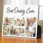 6 Photo Collage Father's Day Best Daddy Ever  Fotoplatte<br><div class="desc">Celebrate the love and memories that make Dad one-of-a-kind with this heartfelt Best Daddy Ever 6-photo collage plaque. Perfect for Father's Day, this personalized keepsake lets you showcase six cherished moments that tell your family's story. Thoughtfully designed with bold yet minimalist text, this custom photo plaque is ideal for an...</div>