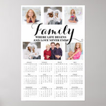 6 Portrait Family Quote 2025 Kalender