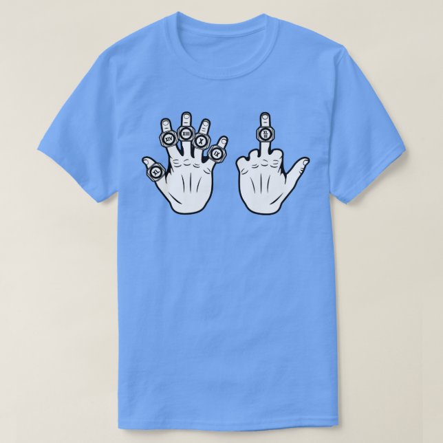 6 Rings Pitt Yellow T-Shirt (Design vorne)