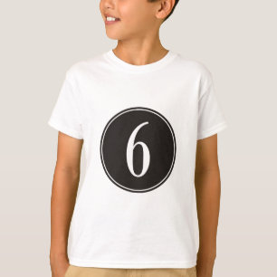 6 Schwarzer Kreis T-Shirt