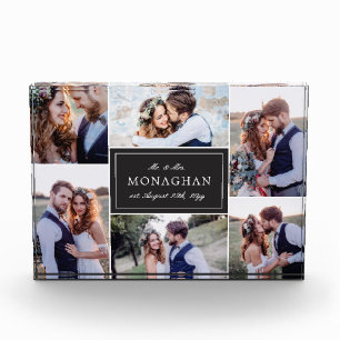 6 Schwarzes der Foto-Collagen- Fotoblock