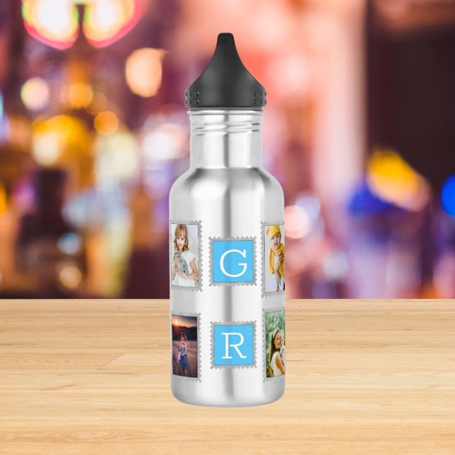 6 Sechs Foto Collage Niedlich Baby Family Liebe Gr Edelstahlflasche (Von Creator hochgeladen)