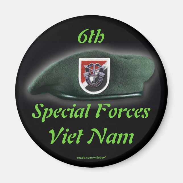 6. Spezialkräfte Green Berets nam flash Magnet (Vorne)