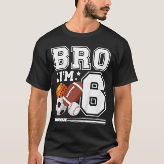 6. Sportgeburtstagsfeier 6 Jahre alter Junge Gebur T-Shirt